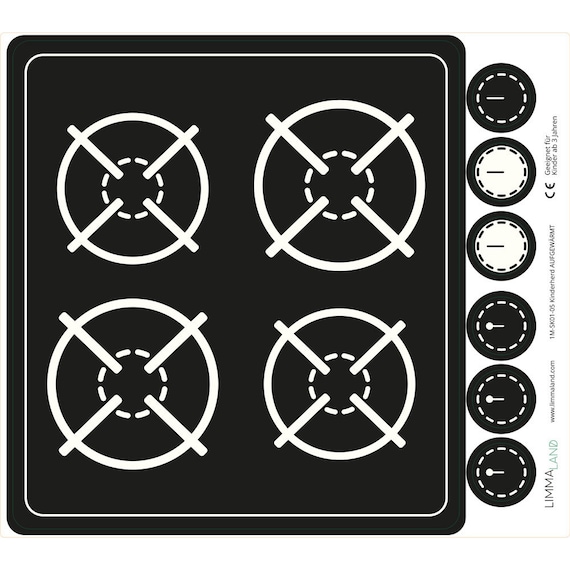 Kit 10 Coprimanopole Anti-bambini Per Fornelli – Trasparente, Resistente Al Calore Fino A 120°C, Con Adesivo, Facile Da Montare, Cucina Più Sicura