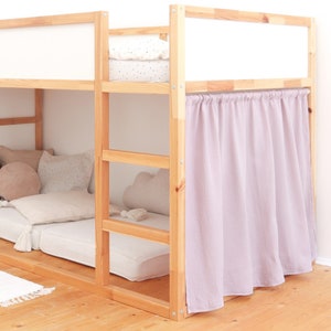 Gardine/Vorhang (1 Stück) für IKEA KURA Bett Altrosa