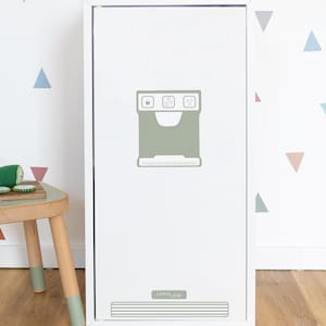 Stickers for IKEA DIY Children's Fridge Green