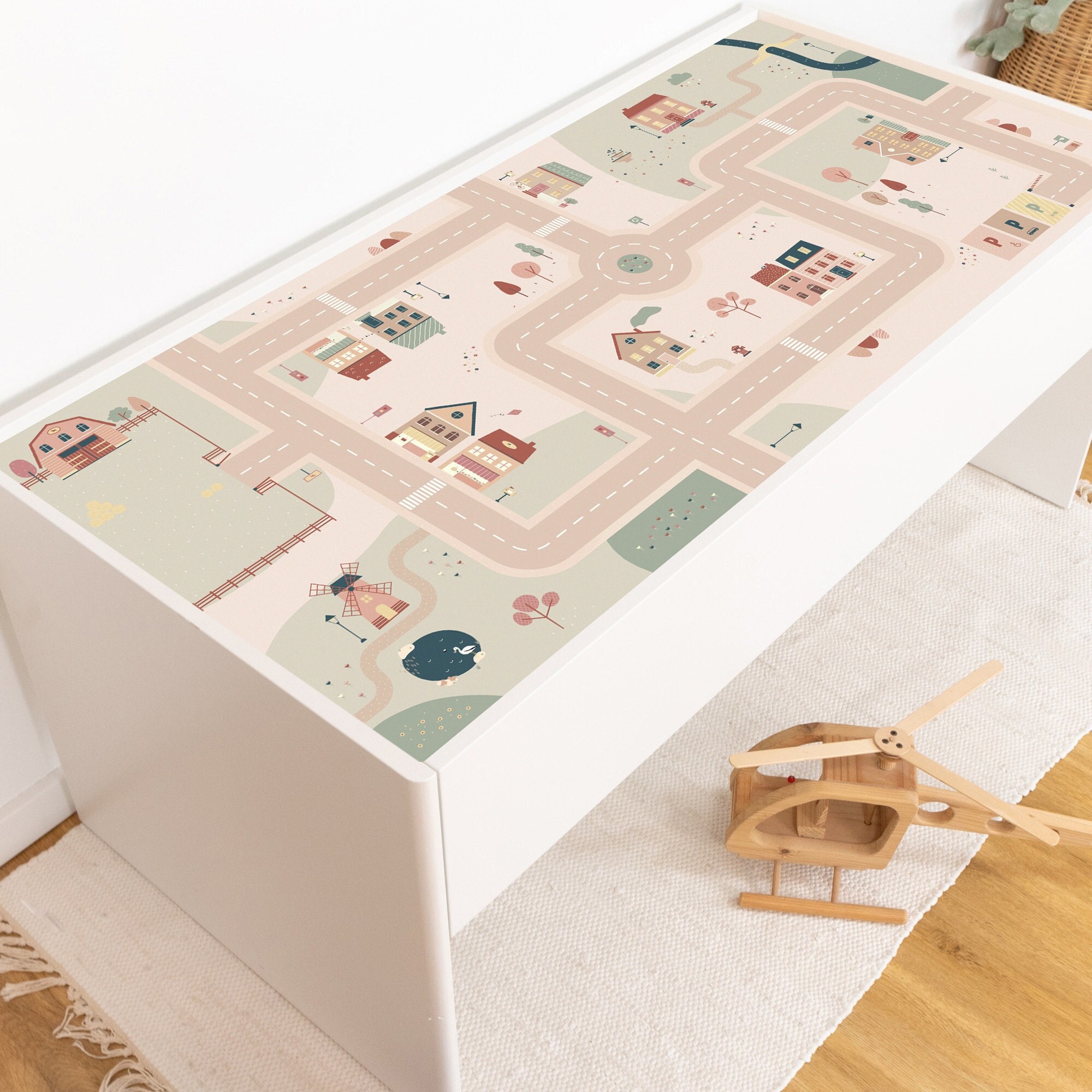 IKEA DUNDRA 子ども　遊びテーブル DUNDRA activity table with storage, white/gray - IKEA