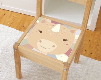 Adhesive foil for IKEA LAETT high chair - unicorn