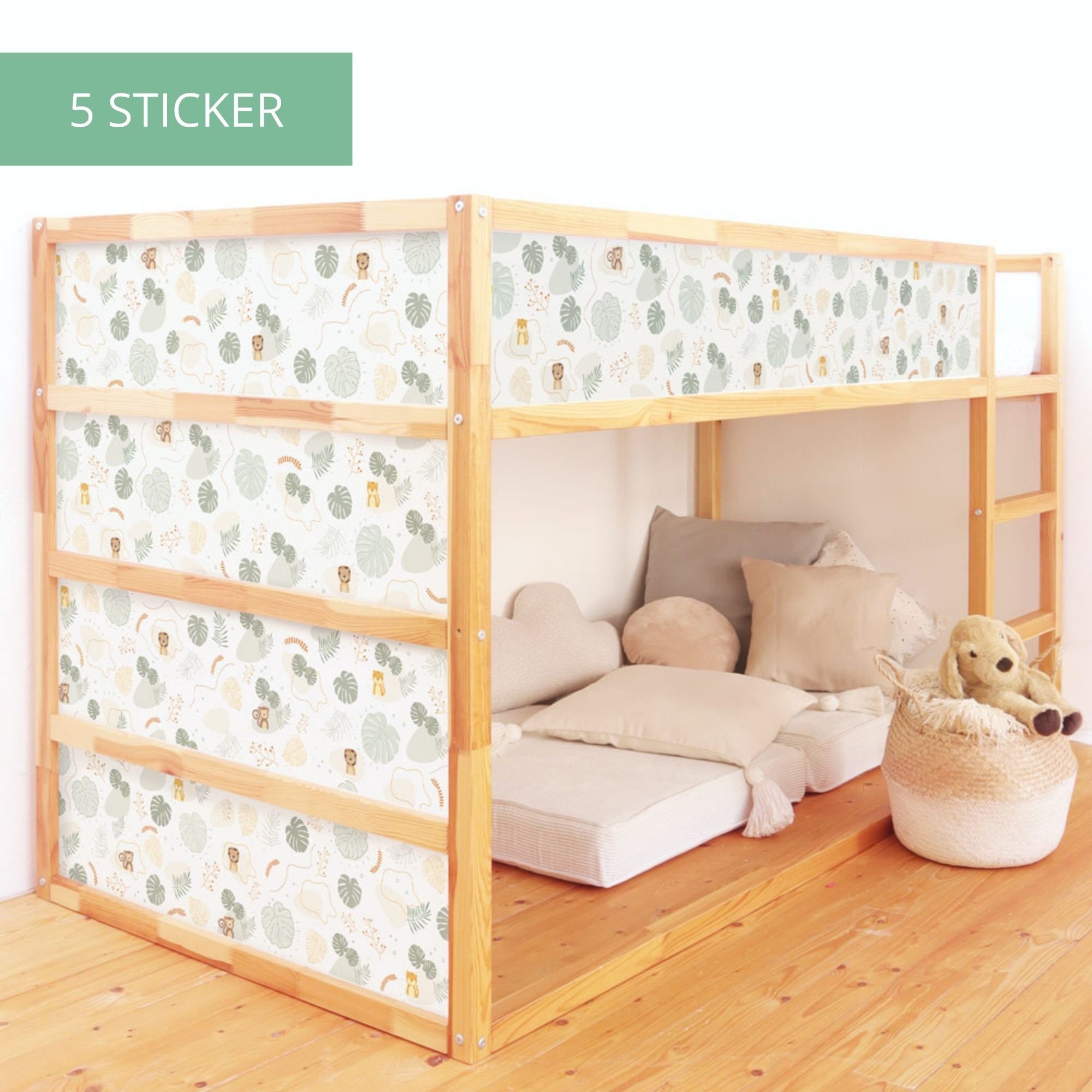 Pokemon Kura Bed Decals , Pikachu IKEA Kura Bed Sticker for Nursery