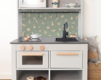 Vegetable adhesive film for IKEA SILLTRUT children's kitchen
