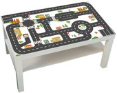 play mat car, sticker kids table, play mat baby, play table decal, suitable for IKEA LACK, play mat for toddler, (table NOT included)