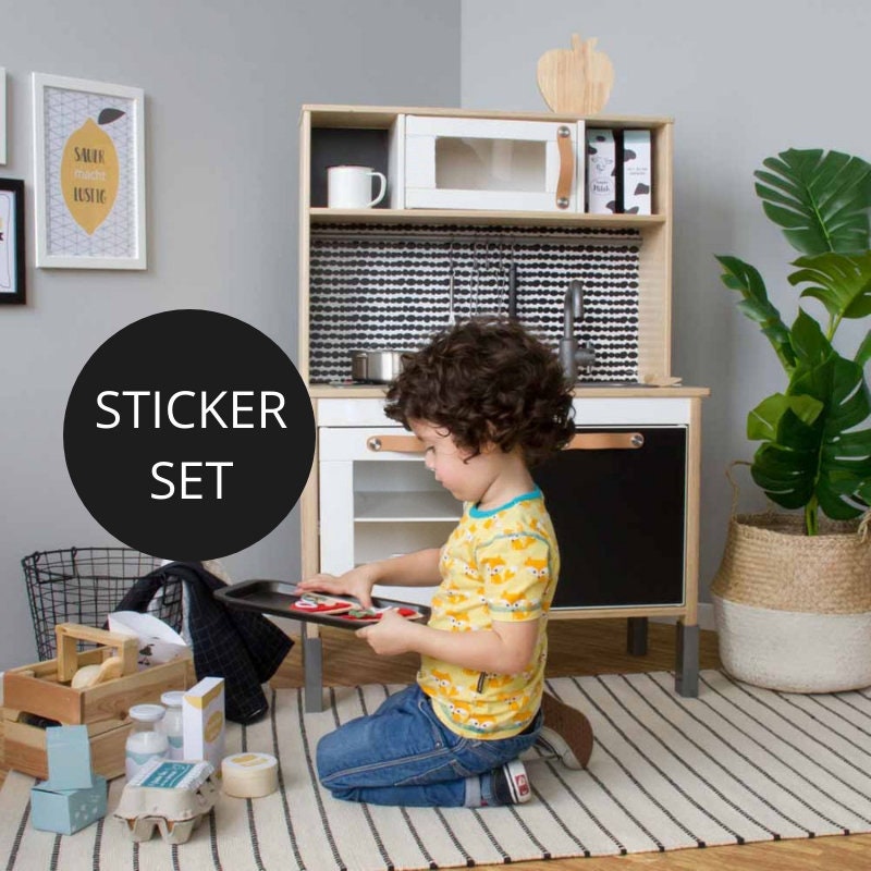 Autocollants Stickers Ikea Duktig Cuisine En Bois Enfant Etsy