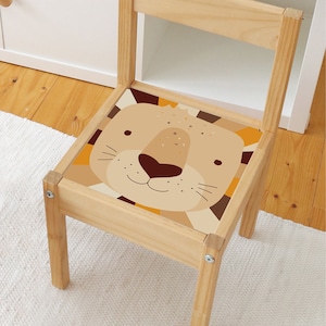 Adhesive foil/Sticker for IKEA LÄTT chair - lion