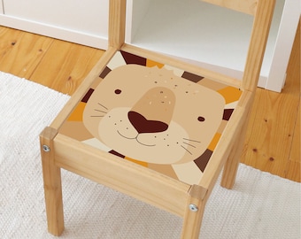 Autocollant/Feuille adhésive pour la chaise d'enfant IKEA LÄTT - le lion