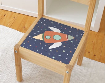 Adhesive film for IKEA LÄTT children's chair - Rocket