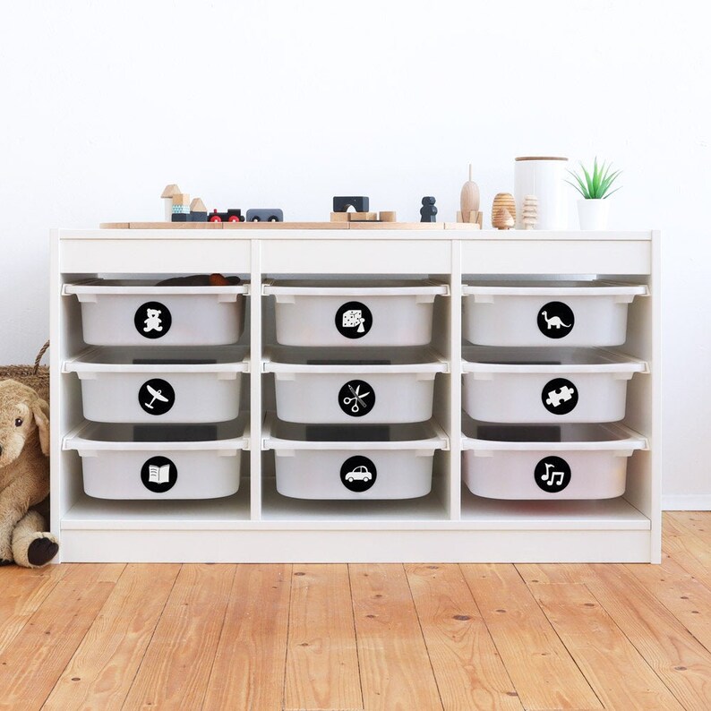 Toy box labels organiser organizer toy storage sticker Etsy