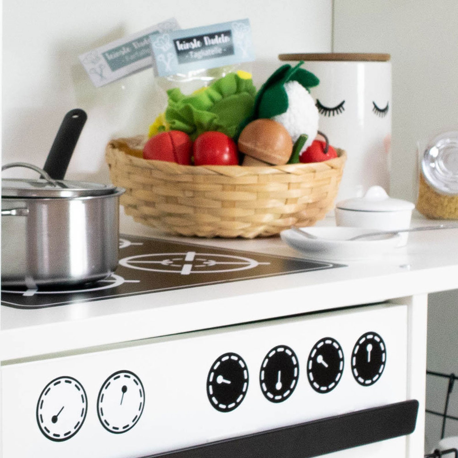 Hotplate sticker decal play kitchen sticker ikea sticker Etsy