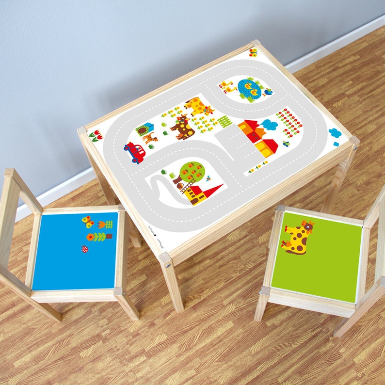 Play Mat Car Sticker Kids Table Play Mat Baby Play Table Etsy