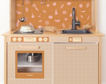 Sticker for IKEA DUKTIG Kids Kitchen Caramel