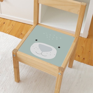 Adhesive foil for IKEA LÄTT high chair - bear