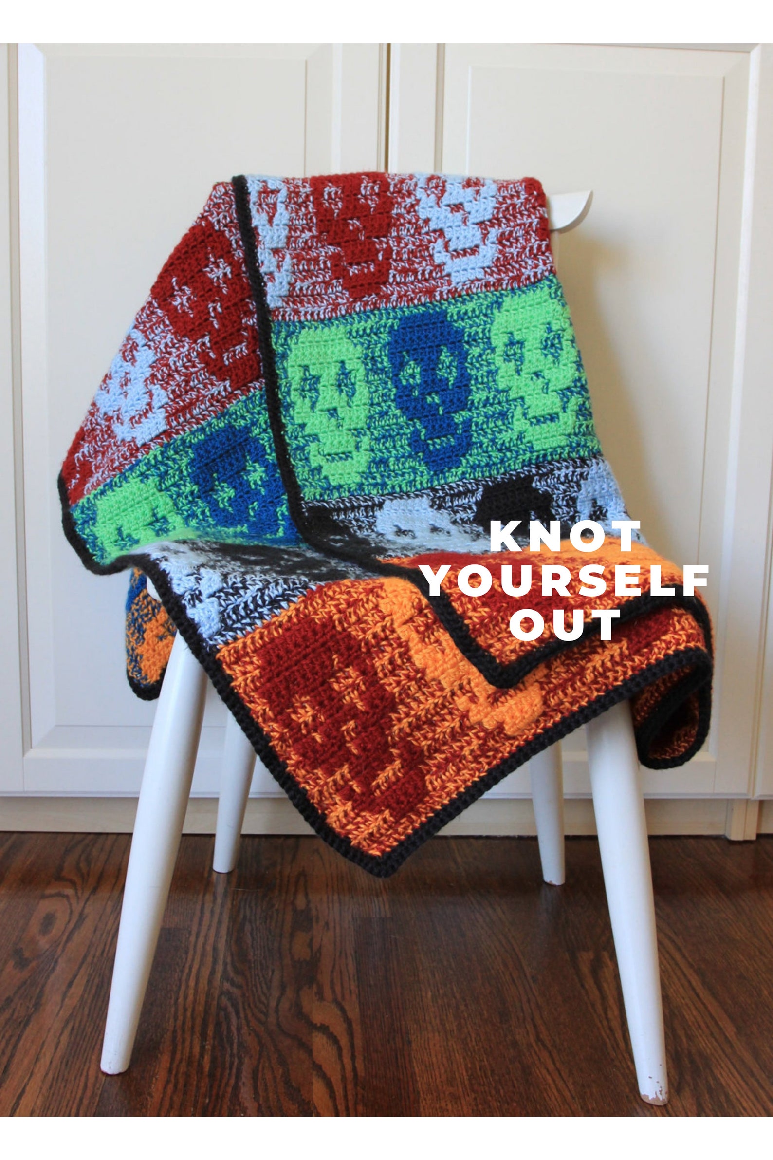 CROCHET PATTERN Skull Blanket / Throw Crochet Skull Blanket Etsy