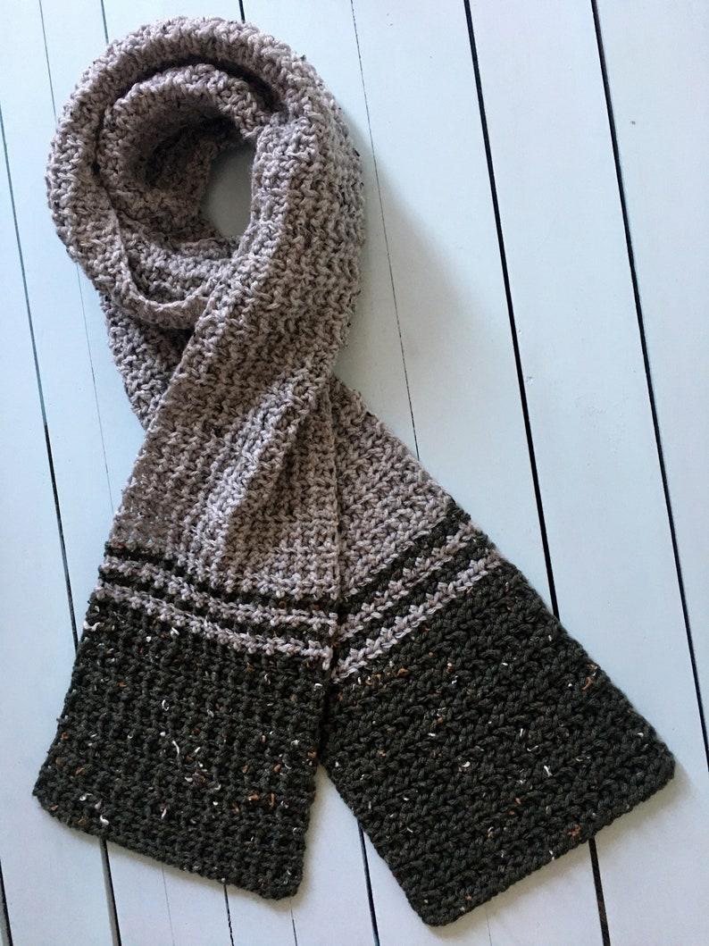 Mens Scarf CROCHET PATTERN Easy Easy Crochet Scarf Pattern Etsy UK