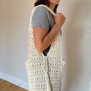 Crochet Market Bag PATTERN, Crochet Bag, Totebag, Tote Bag Crochet, Boho Bag, Purse for Women, Long Strap Purse *Makes-Me-Treble Tote Bag* image 5