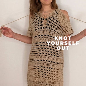 Badeanzug Vertuschung Häkelmuster, Strand Vertuschung, Boho Strand Tragen, Sommer Top, Kimono, Tunika, Muster für Frauen, DIY