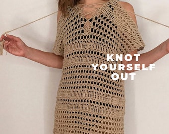 Copricostume Da Bagno Donna All'Uncinetto - Tunica Kaftan Estate, Spiaggia, Piscina