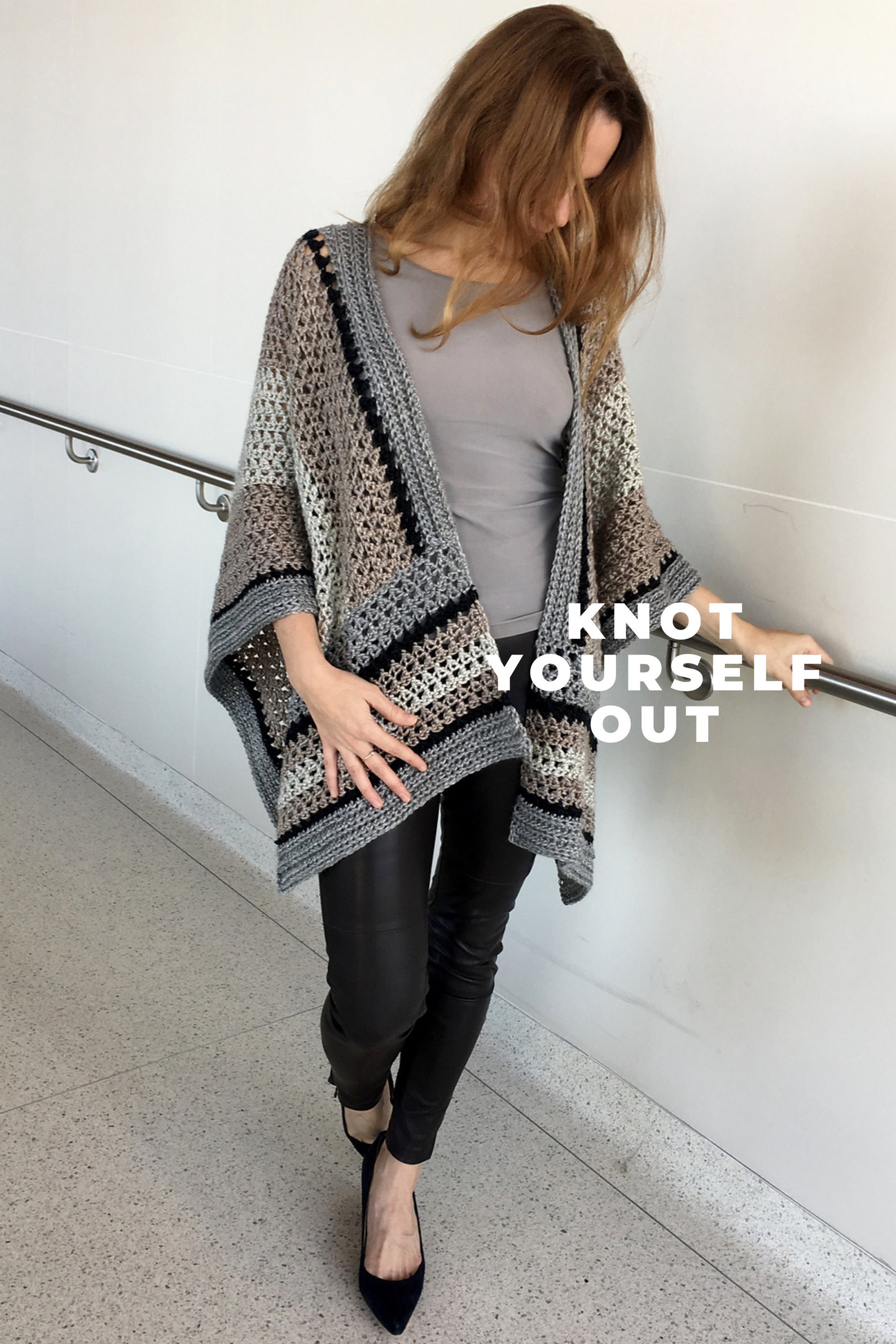 Crochet Ruana PATTERN, Crochet Poncho Pattern, Large Wrap, Crochet ...