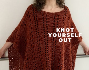 Crochet Boho Poncho PATTERN, Crochet Wrap Pattern, Poncho Pattern, Crochet Shawl Wrap Pattern, Crochet Patterns for Women, PDF, DIY, Garment