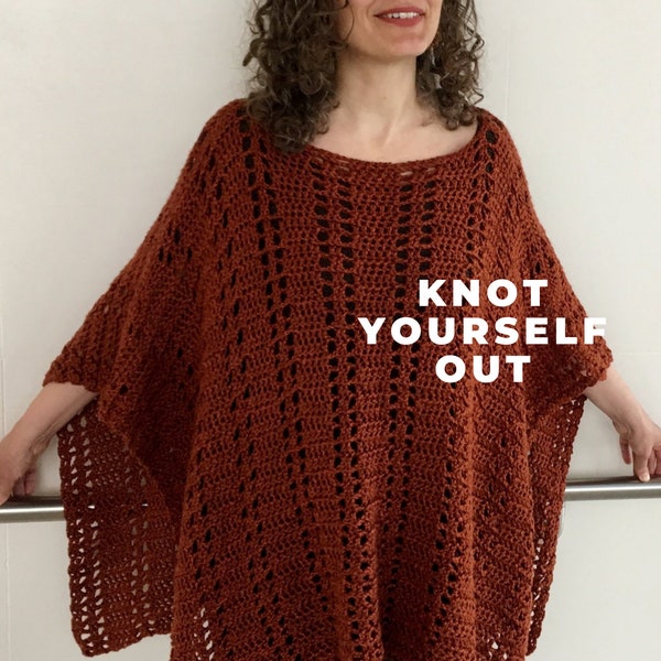 Crochet Boho Poncho PATTERN, Crochet Wrap Pattern, Poncho Pattern, Crochet Shawl Wrap Pattern, Crochet Patterns for Women, PDF, DIY, Garment