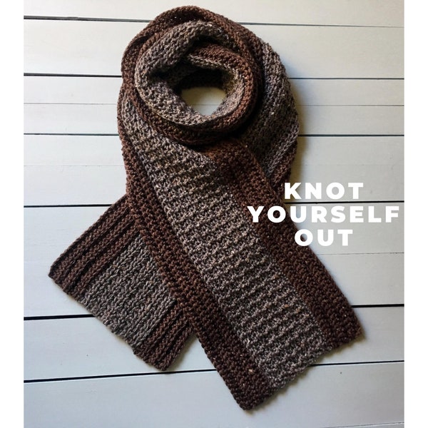 CROCHET PATTERN Mens Scarf, Crochet Scarf Pattern for Men, Mans Scarf Pattern, Crochet Scarves for Men, Crochet Patterns for Men, PDF