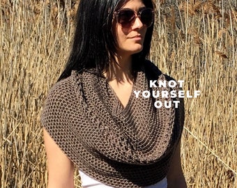 Crochet Cowl PATTERN, Crochet Capelet Pattern, Shawl Pattern, Shrug, Crochet Shoulder Wrap, PDF, Top Pattern, Garment, Infinity Scarf, Easy