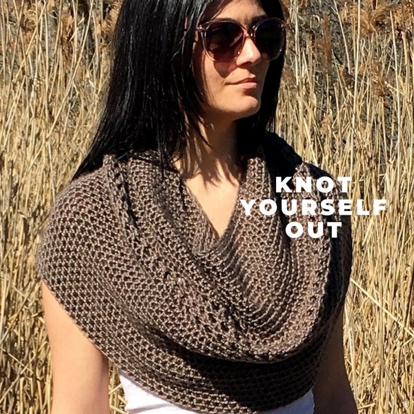 Crochet Cowl PATTERN, Crochet Capelet Pattern, Shawl Pattern, Shrug, Crochet Shoulder Wrap, PDF, Top Pattern, Garment, Infinity Scarf, Easy