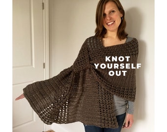 Easy Crochet Scarf PATTERN, Easy Crochet Wrap Pattern, Easy Shawl Pattern, Easy Crochet Patterns for Women, Boho Crochet, Tops for Women PDF