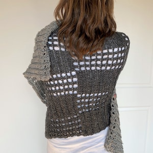 Easy Crochet Shawl Wrap Pattern, Easy Crochet Scarf Pattern For Women, Crochet Wrap Shawl Pattern Digital Download, *Checkerboard Wrap Shawl
