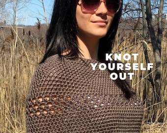 Crochet Capelet PATTERN, Crochet Cowl Pattern, Easy, Shawl Crochet Pattern, Crochet Shoulder Wrap, PDF, Crochet Top Pattern, Crochet Garment
