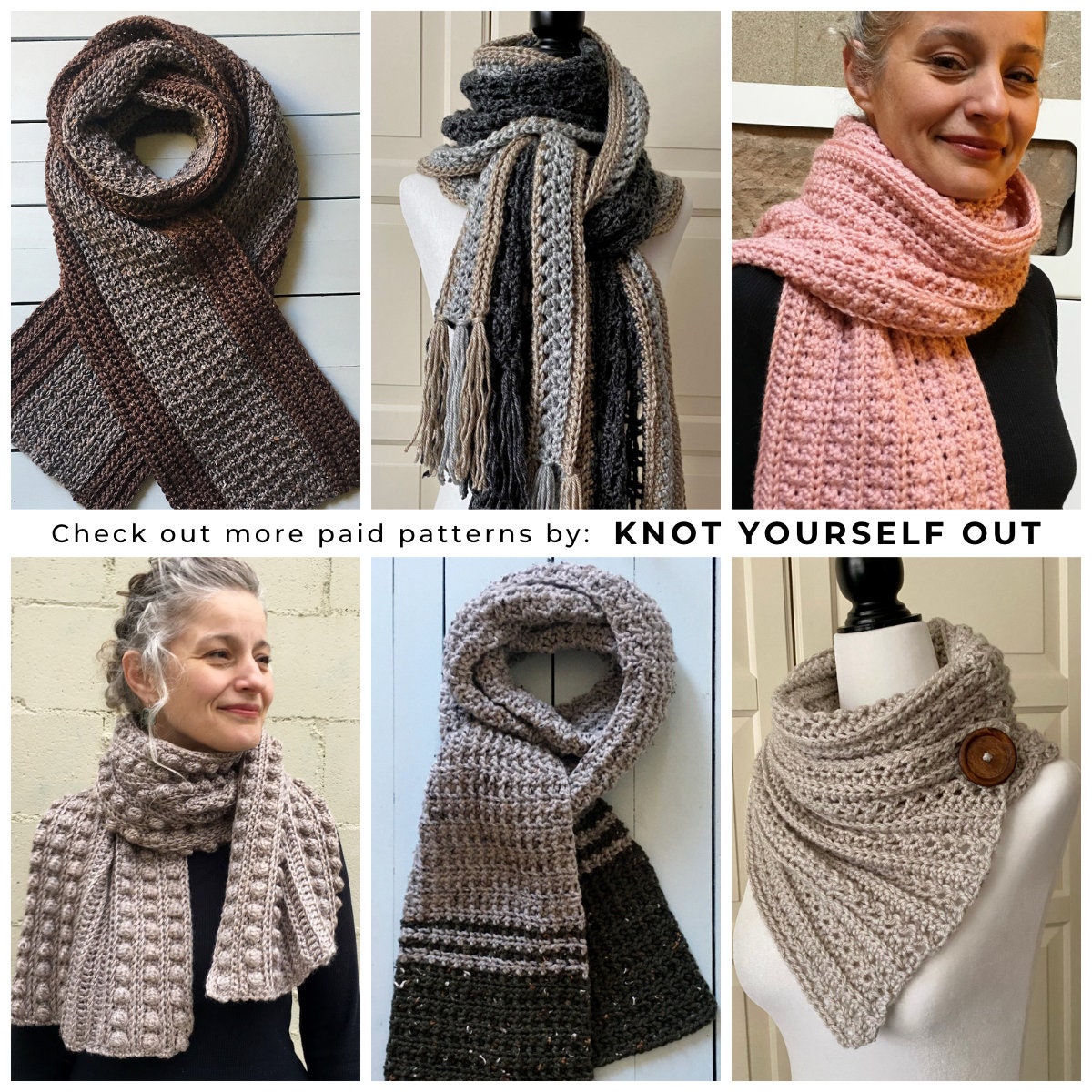 【riAndco】23FW★ Basic check knit muffler Checkerboard Knit Mini Scarf – VERLOOP | knits