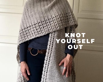 Crochet Ruana PATTERN, Crochet Cape Pattern, Crochet Top, Crochet Wrap, Crochet Patterns for Women, Blanket Shawl, PDF, Crochet Garment, DIY