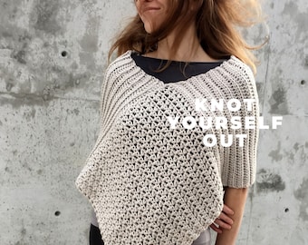 HÄKELMUSTER Boho Poncho, Wrap Muster, Schal Muster, Pullover, Top, Häkeln für Frauen, Shrug, PDF, Kleidungsstück, Häkeltop, Boho Crochet