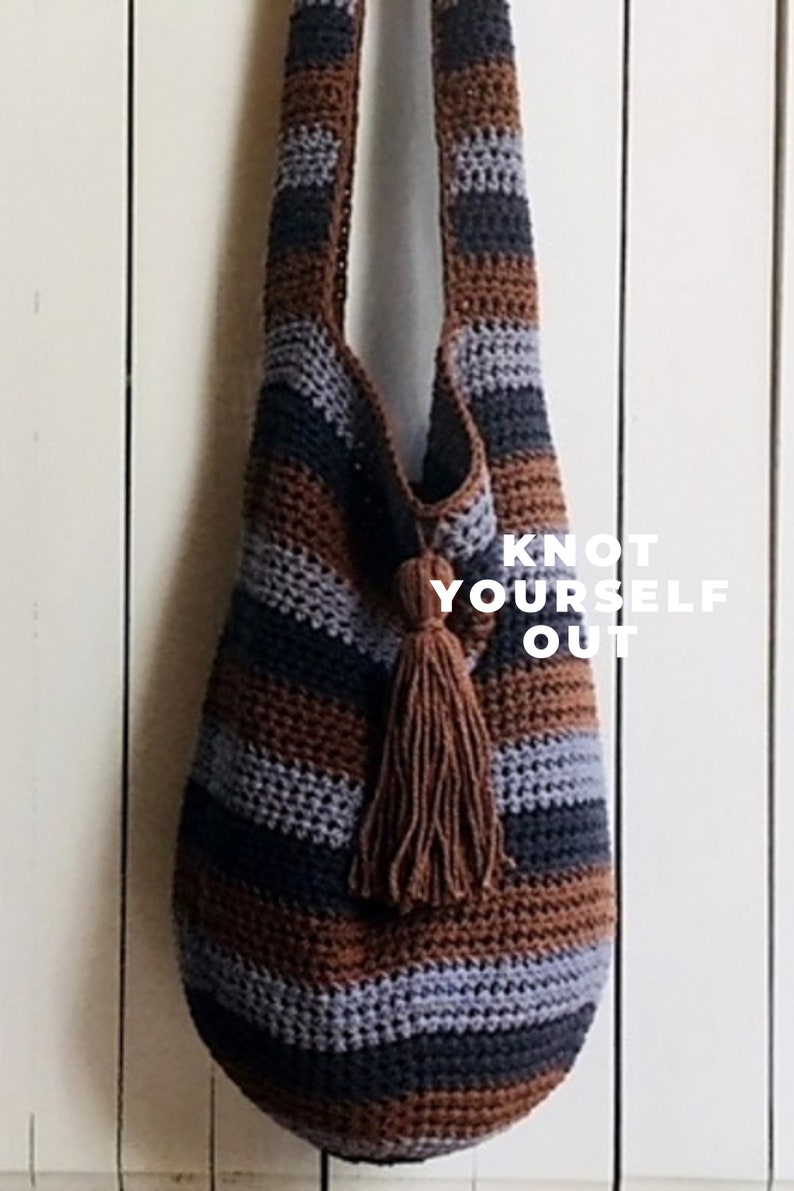 Crochet Bag PATTERN, Crochet Tote Bag Pattern, Crochet handbag, Boho Bag, Slouchy Bag, Long Strap, Summer Tote Bag, PDF, DIY, Summer Crochet image 1