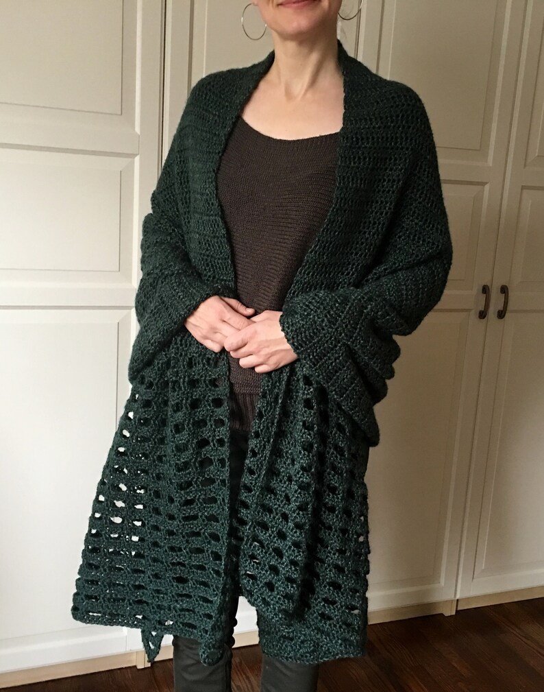 EASY Crochet Wrap PATTERN Easy Shawl Pattern Blanket Wrap Etsy
