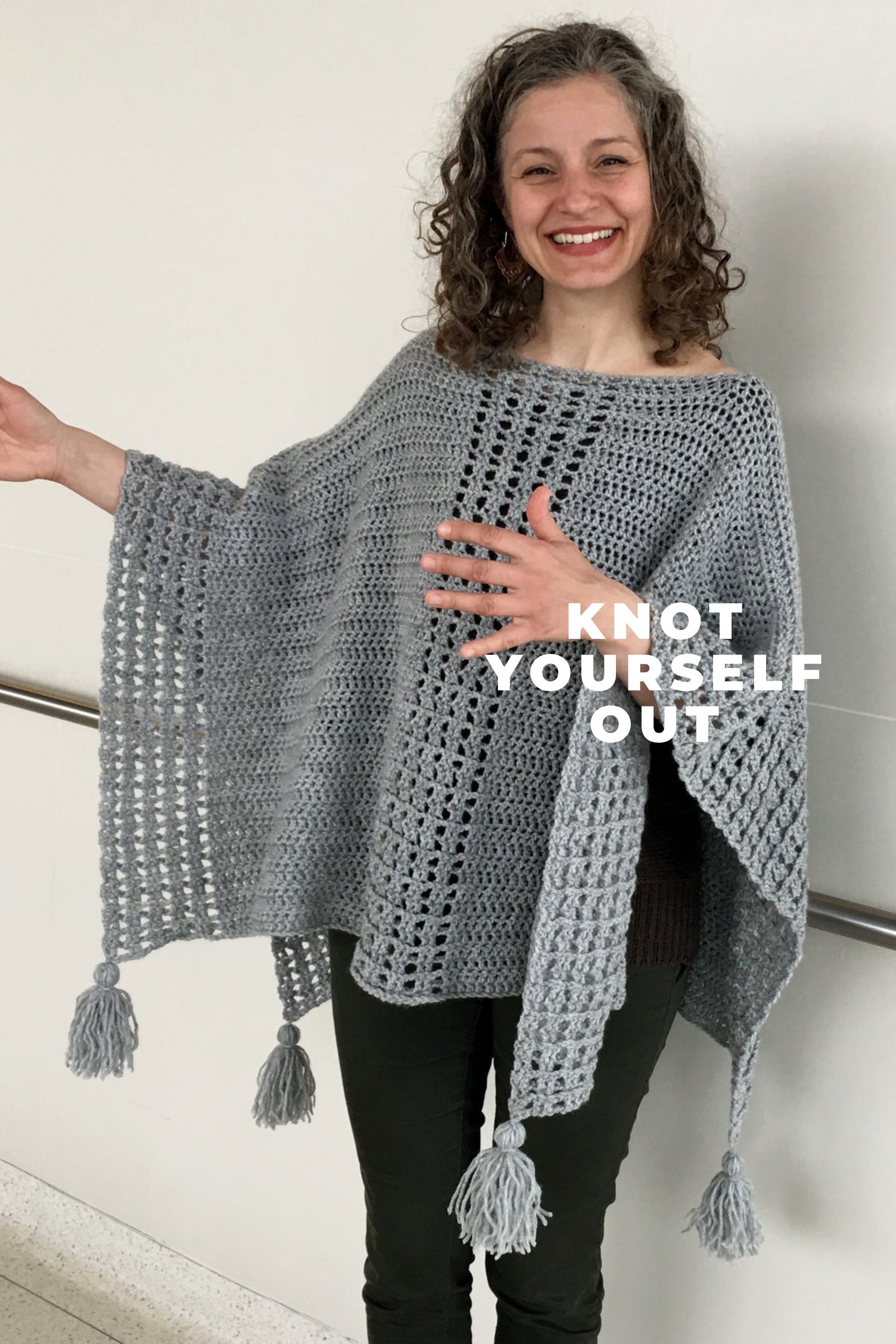 Crochet Ruana PATTERN, Crochet Poncho Pattern, Easy Crochet