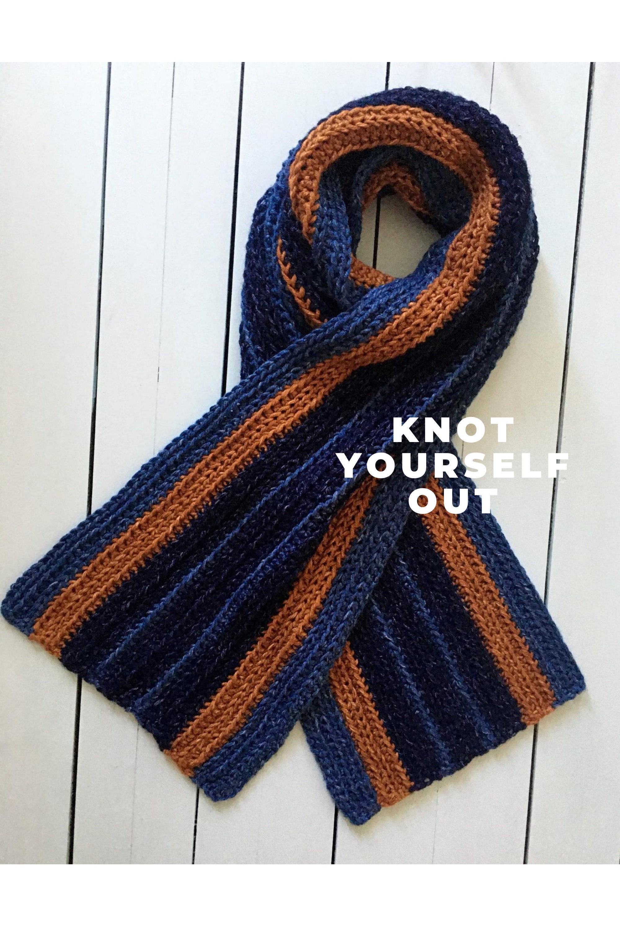 30 Crochet Scarf Ideas: Stylish Patterns for Skinny, Chunky, Cowl, and Wrap Looks 32 Easy Striped Man-Scarf Pattern