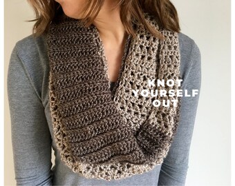 Easy Crochet Cowl Scarf PATTERN, Crochet Pattern Cowl, Easy Infinity ...