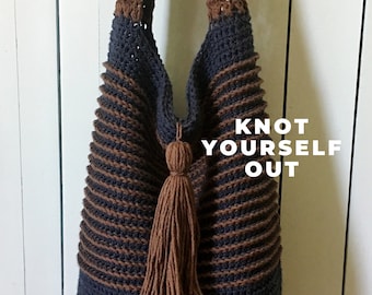 Crochet Bag PATTERN, Crochet Tote Bag Pattern, Slouchy Bag, Boho Bag Pattern, Crochet Bag w / Long Strap, Purse Pattern, Handbag, PDF, DIY