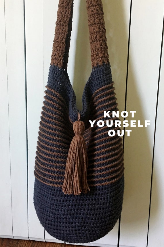 Crochet Hobo Beach Bag - kNot mY Designs