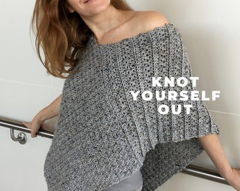 Häkel Poncho MUSTER, Poncho Häkelanleitung, Häkel Wrap, Schal, Shrug Muster, PDF, Kleidungsstück Muster, Häkel Top, Boho häkeln, DIY