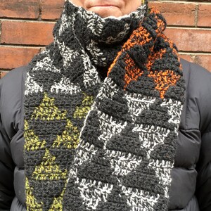 CROCHET PATTERN Mens Scarf, Crochet Scarf Pattern, Mens Crochet Scarf Pattern, Crochet Scarves for Men, Mens Crochet Patterns, Mens Crochet image 3