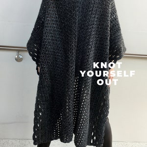 Crochet Poncho PATTERN, Crochet Cape Pattern, Crochet Ruana Pattern, Wrap Pattern, Sweater Pattern, Big Shawl Pattern, Crochet Top, PDF, DIY image 1