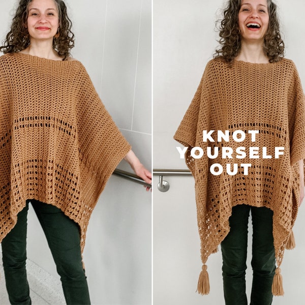 making poncho from shawl