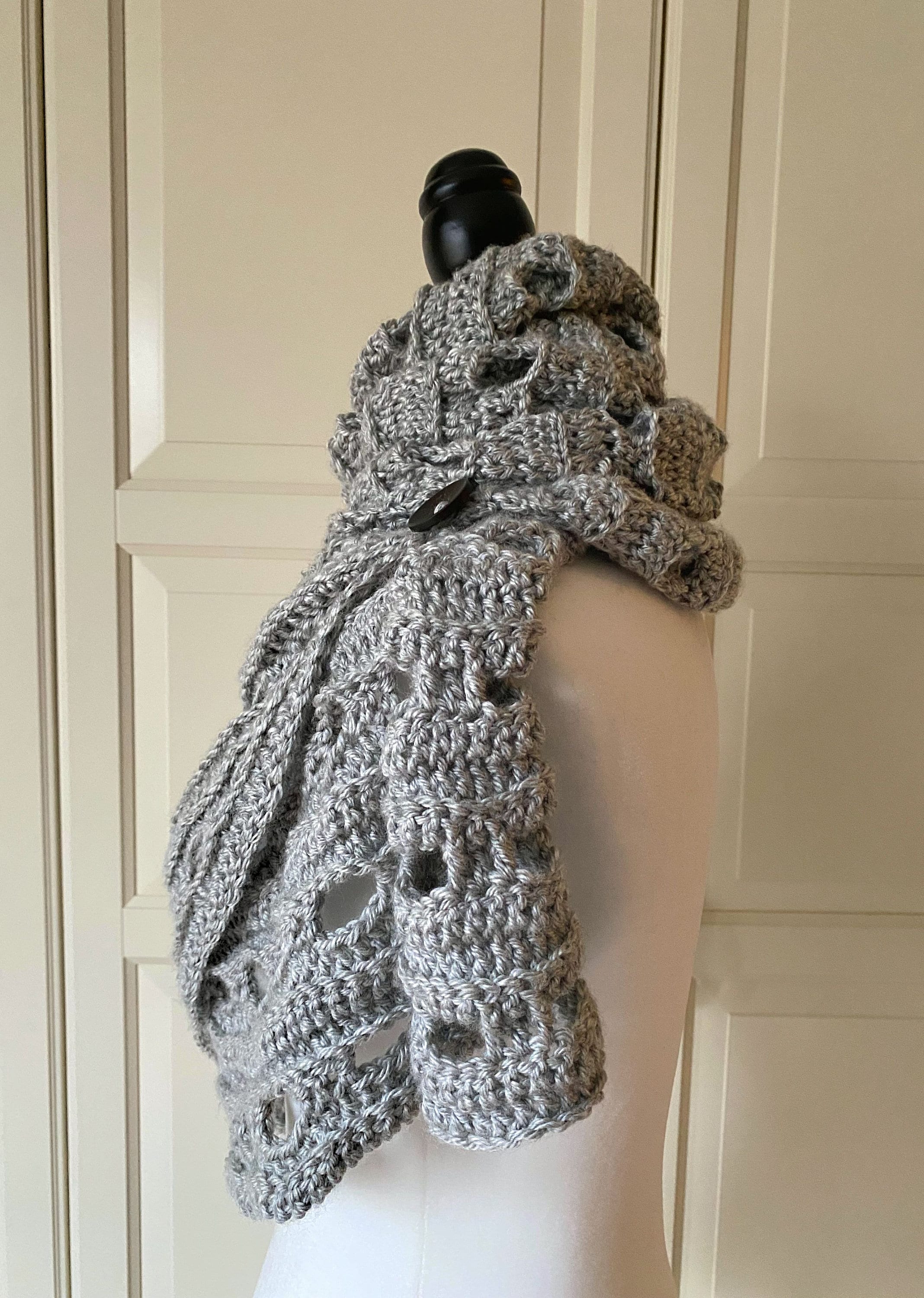 EASY Crochet Scarf Cowl PATTERN for Women PDF Neck Wrap Scarf | Etsy