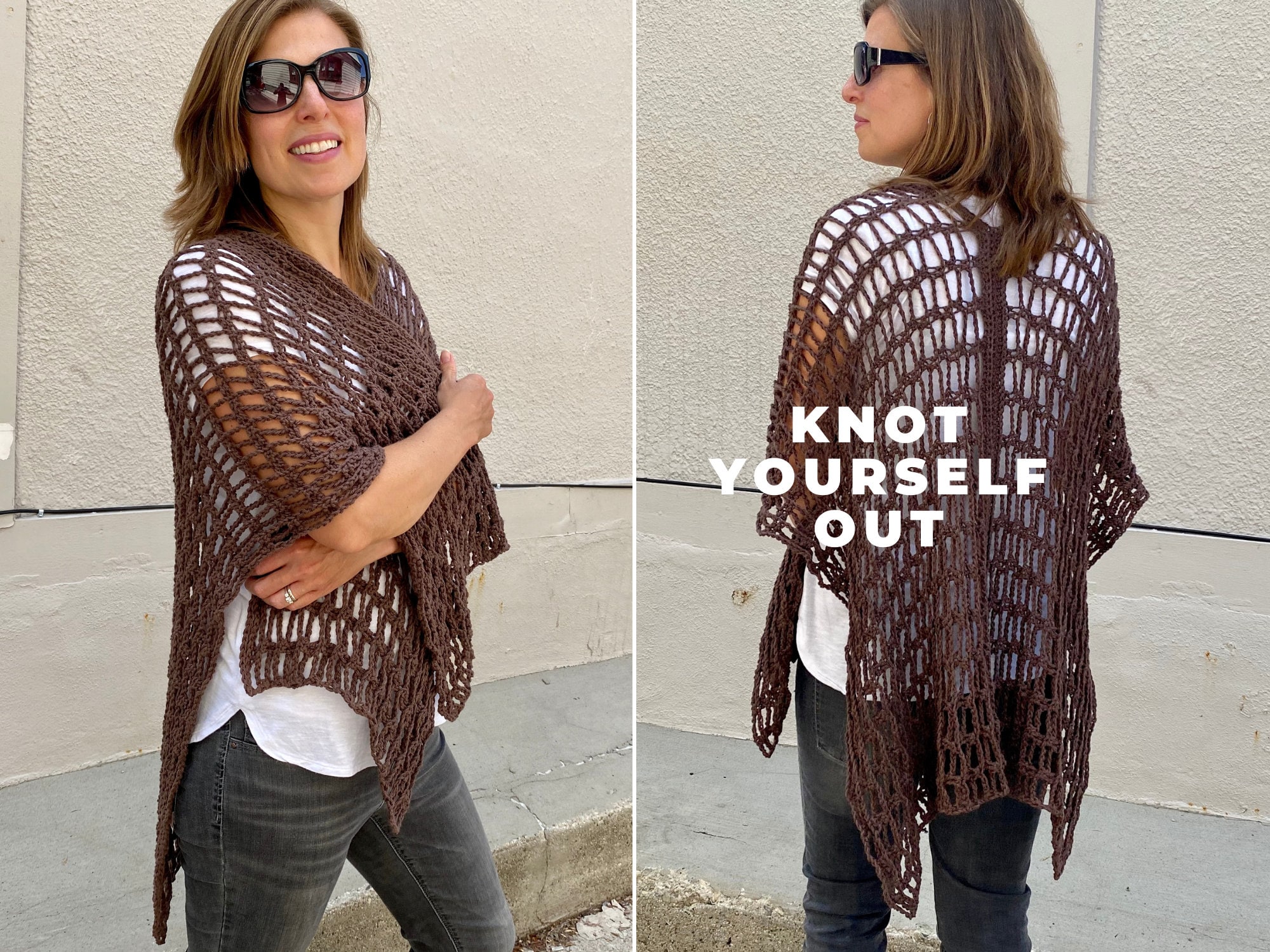 Simple SUMMER BOHO RUANA Crochet Pattern Easy Crochet Wrap | Etsy