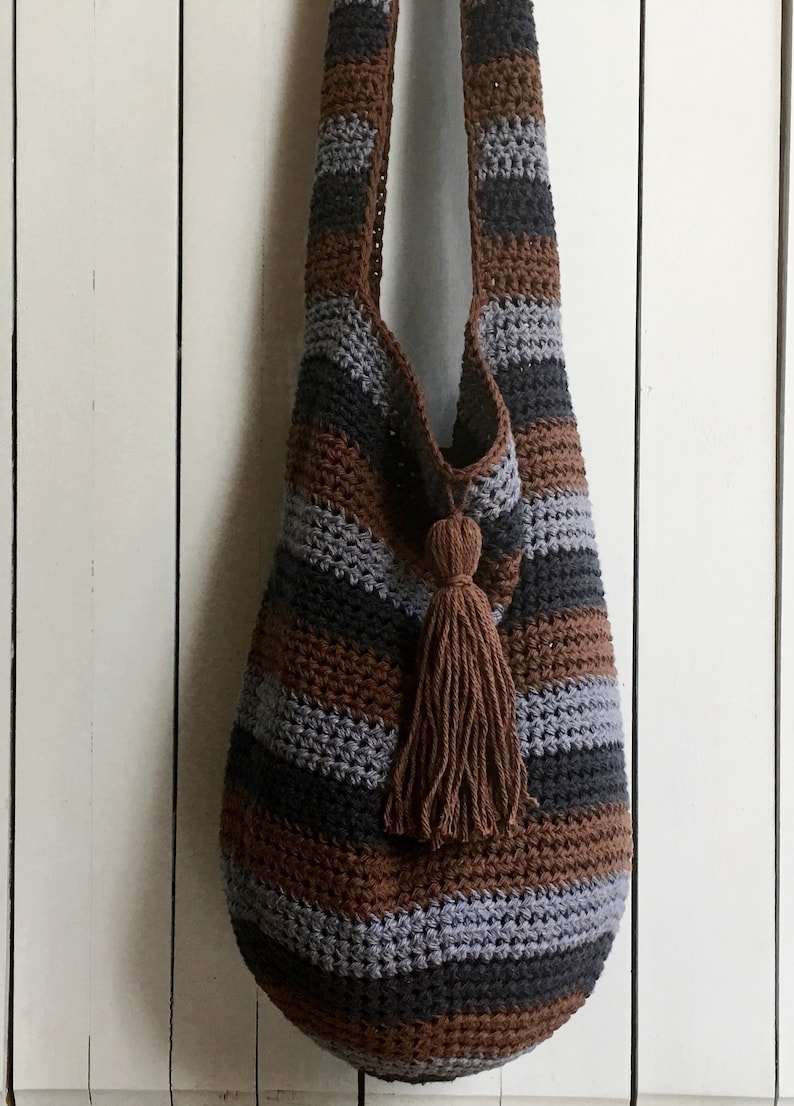 Crochet Boho Bag PATTERN Crochet Slouchy Bag Crochet Market Etsy Canada