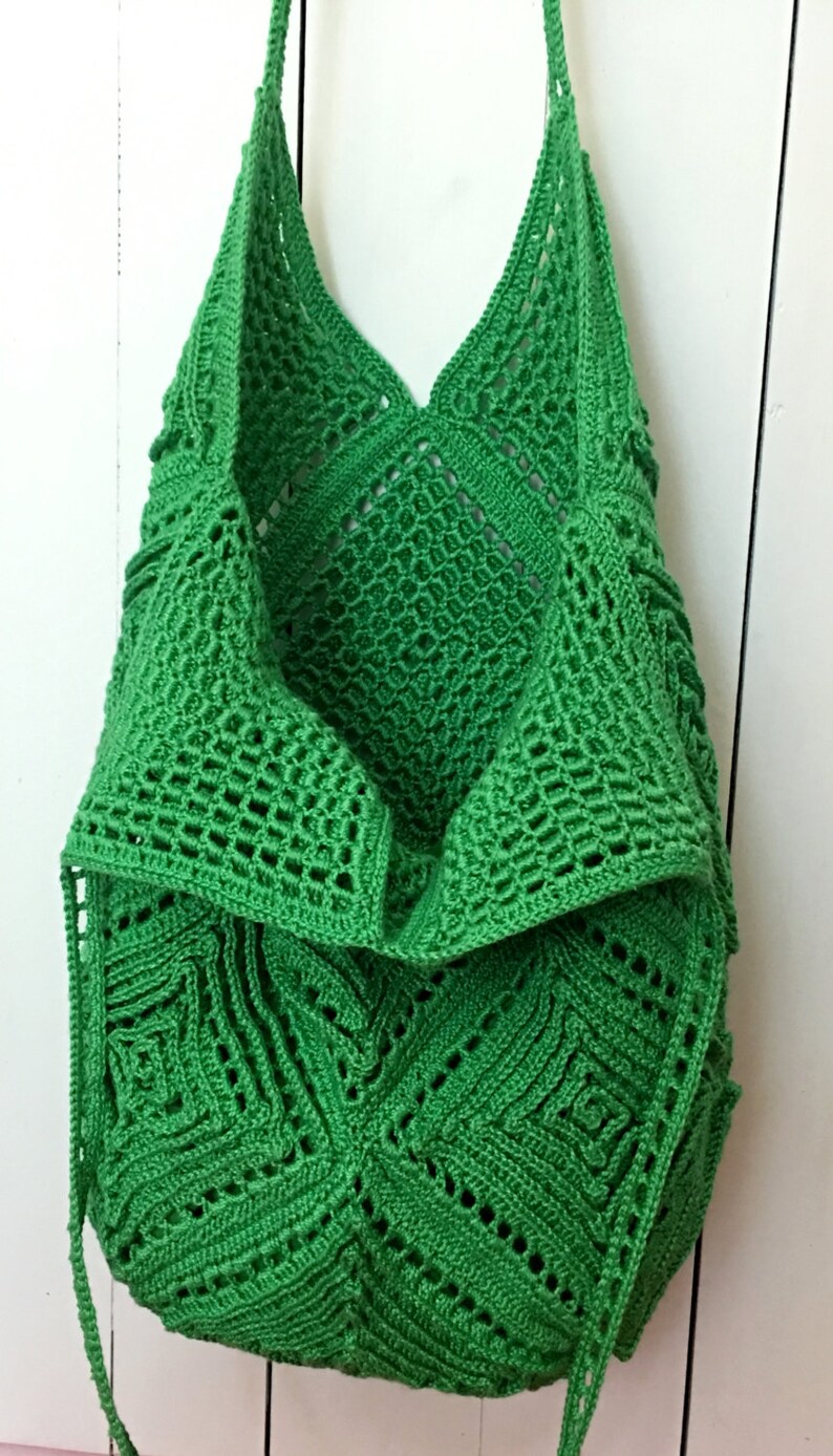 Crochet Tote Bag PATTERN, Crochet Pattern Tote Bag, Bag Pattern, Tote Pattern, Purse Pattern, Summer Bag Pattern, Pocketbook, Crochet Bag image 4
