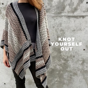 Crochet Wrap PATTERN, Crochet Shrug, Crochet Shawl Pattern, Crochet Bolero, Crochet Ruana, Crochet Top, Poncho, Cardigan, Crochet per le donne